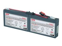 APC Replacement Battery Cartridge #18 - UPS akku - 1 x akku/paristo - Lyijyhappo - musta malleihin P/N: AP1250RM, PS450, SC1500, SC250RM1U, SC250RMI1U, SC450R1X542, SC450RM1U, SC450RMI1U RBC18