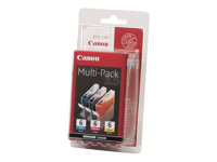 Canon BCI-6 Multipack - 3 pakettia - keltainen, sinivihreä, magenta - alkuperäinen - kuplapakkaus - mustesäiliö malleihin i96X, 990, 99XX; PIXMA IP3000, IP4000, iP5000, iP6000, iP8500, MP750, MP760, MP780; S830 4706A029