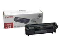 Canon 703 - Musta - alkuperäinen - väriainekasetti malleihin i-SENSYS LBP2900, LBP2900B, LBP3000; Laser Shot LBP-2900, 3000 7616A005
