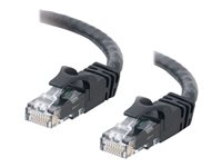 C2G Cat6 Booted Unshielded (UTP) Crossover Patch Cable - Risteytyskaapeli - RJ-45 (uros) to RJ-45 (uros) - 5 m - UTP - CAT 6 - valettu, piikitön, säikeinen - musta 83544