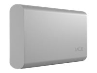 LaCie Portable SSD STKS2000400 - SSD - 2 Tt - ulkoinen (kannettava) - USB (USB-C liitin) - kuunhopea - sekä Seagate Rescue Data Recovery STKS2000400
