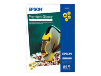 Epson Premium - Kiiltävä - hartsipinnoite - A4 (210 x 297 mm) - 255 g/m² - 50 arkki (arkit) valokuvapaperi malleihin EcoTank ET-2650, 2750, 2751, 2756, 2850, 2851, 2856, 4750, 4850 C13S041624