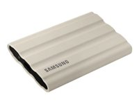 Samsung T7 Shield MU-PE2T0K - SSD - salattu - 2 Tt - ulkoinen (kannettava) - USB 3.2 Gen 2 (USB-C liitin) - AES 256 bittiä - beige MU-PE2T0K/EU