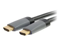 C2G 10m (32.8ft) HDMI Cable with Ethernet - High Speed In-Wall Rated - M/M - HDMI-kaapeli Ethernetillä - HDMI uros to HDMI uros - 10 m - suojattu - musta 42526
