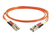 C2G LC-LC 50/125 OM2 Duplex Multimode PVC Fiber Optic Cable (LSZH) - Verkkokaapeli - monimuoto LC (uros) to monimuoto LC (uros) - 30 m - kuituoptinen - kaksipuolinen (duplex) - 50 / 125 micron - OM2 - ei sisällä halogeenia - oranssi 85503