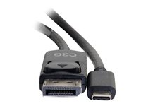 C2G 6ft USB C to DisplayPort Cable - 4K 30Hz - Ulkoinen videoadapteri - USB-C - DisplayPort - musta 26902