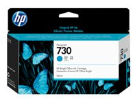 HP 730 - 130 ml - sinivihreä - alkuperäinen - DesignJet - mustepatruuna malleihin DesignJet SD Pro MFP, T1600, T1600dr, T1700, T1700dr, T1708, T1708dr, T2600, T2600dr P2V62A