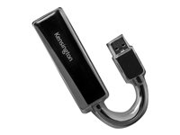 Kensington UA0000E - Verkkosovitin - USB 3.0 - Gigabit Ethernet x 1 - musta K33981WW