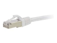 C2G Cat5e Non-Booted Shielded (STP) Network Patch Cable - Kytkentäkaapeli - RJ-45 (uros) to RJ-45 (uros) - 20 m - STP - CAT 5e - valettu - valkoinen 83888