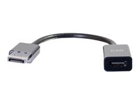 C2G 8in DisplayPort to HDMI Adapter - DP to HDMI Adapter - DisplayPort 1.2a HDMI 1.4b - 4K 30Hz - M/F - Näyttösovitin - DisplayPort uros to HDMI naaras - 20.3 cm - musta - passiivinen, 4K-tuki 54431
