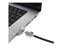 Compulocks Ledge Lock Adapter for MacBook Pro 16" M1, M2 & M3 with Keyed Cable Lock - Turvalohkon liitäntäsovitin - sekä avainlukko malleihin Apple MacBook Pro 16 (M1, M2) MBPR16LDG02KL