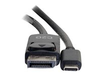 C2G 12ft USB C to DisplayPort Cable - 4K - Black - M/M - Ulkoinen videoadapteri - USB-C - DisplayPort - musta 26904