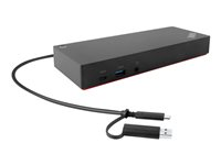 Lenovo ThinkPad Hybrid USB-C with USB-A Dock - Telakointiasema - USB-C - 2 x HDMI, 2 x DP - 1GbE - 135 watti(a) - Campus 40AF0135EU
