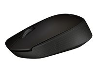 Logitech B170 - Hiiri - optinen - 3 painiketta - langaton - 2.4 GHz - USB johdoton vastaanotin - musta 910-004798