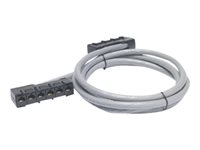 APC Data Distribution Cable - Verkon kaapeli - TAA-yhdenmukainen - RJ-45 (naaras) to RJ-45 (naaras) - 4 m - UTP - CAT 5e - riser - harmaa DDCC5E-013