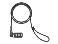 Compulocks Universal Security Combination Cable Lock - Turvakaapelilukko - musta - 1.83 m IBMCL37
