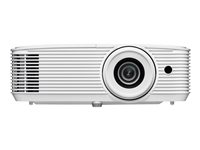 Optoma EH339 - DLP-projektori - kannettava - 3D - 3800 lumenia - Full HD (1920 x 1080) - 16:9 - 4K - valkoinen E9PV7GA10EZ1ET