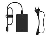 Belkin Connect USB-C Core - Verkkosovitin - GaN-tekniikka - 100 watti(a) - PD (24 pin USB-C) - musta INC016VFBK