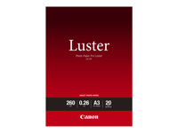 Canon Photo Paper Pro Luster LU-101 - Hohtava - 260 mikronia - A3 (297 x 420 mm) - 260 g/m² - 20 arkki (arkit) valokuvapaperi malleihin PIXMA PRO-1, PRO-10, PRO-100 6211B007