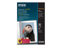 Epson Premium - Kiiltävä - A4 (210 x 297 mm) - 255 g/m² - 20 arkki (arkit) valokuvapaperi malleihin EcoTank ET-2650, 2750, 2751, 2756, 2850, 2851, 2856, 4750, 4850 C13S041287