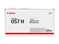 Canon 057 H - Suuri kapasiteetti - musta - alkuperäinen - väriainekasetti malleihin ImageCLASS LBP228, LBP236, LBP237, MF455; i-SENSYS LBP233, LBP236, MF453, MF455 3010C002