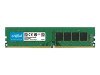 Crucial - DDR4 - moduuli - 16 Gt - DIMM 288 nastaa - 2400 MHz / PC4-19200 - CL17 - 1.2 V - puskuroimaton - non-ECC CT16G4DFD824AT