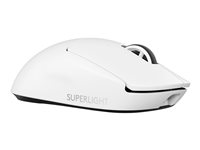 Logitech G PRO X SUPERLIGHT 2 - Hiiri - pelaaminen - optinen - 5 painiketta - langaton - 2.4 GHz - USB Logitech LIGHTSPEED receiver - valkoinen 910-006638