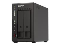 QNAP TS-253E - NAS-palvelin - 2 telineet - 12 Tt - SATA 6Gb/s - HDD 6 Tt x 2 - RAID 0, 1, JBOD - RAM 8 Gt - 2.5 Gigabit Ethernet - iSCSI tuki TS-253E-8G+2XST6000VN001