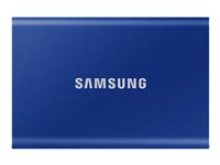 Samsung T7 MU-PC500H - SSD - salattu - 500 GB - ulkoinen (kannettava) - USB 3.2 Gen 2 (USB-C liitin) - AES 256 bittiä - indigosini MU-PC500H/WW