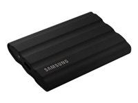 Samsung T7 Shield MU-PE1T0S - SSD - salattu - 1 Tt - ulkoinen (kannettava) - USB 3.2 Gen 2 (USB-C liitin) - AES 256 bittiä - musta MU-PE1T0S/EU