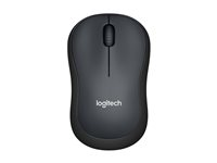 Logitech M220 Silent - Hiiri - optinen - 3 painiketta - langaton - 2.4 GHz - USB johdoton vastaanotin - hiilenharmaa 910-004878