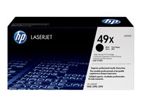 HP 49X - Tuottoisa - musta - alkuperäinen - LaserJet - väriainekasetti (Q5949X) malleihin LaserJet 1160, 1160Le, 1320, 1320n, 1320nw, 1320t, 1320tn, 3390, 3392 Q5949X