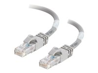 C2G Cat6 Booted Unshielded (UTP) Network Patch Cable - Kytkentäkaapeli - RJ-45 (uros) to RJ-45 (uros) - 1 m - UTP - CAT 6 - valettu, piikitön, säikeinen - harmaa 83366