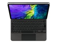 Apple Magic Keyboard - Näppäimistö- ja kalvokotelo - sekä kosketuslevy - taustavalaisu - Apple Smart connector - QWERTY - Norja malleihin 10.9-inch iPad Air (4th and 5th generation); 11-inch iPad Pro (1st generation, 2nd generation, 3rd generation and 4th generation) MXQT2H/A