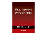 Canon Pro Premium PM-101 - Sileä matta - 310 mikronia - Super A3/B (330 x 483 mm) - 210 g/m² - 20 arkki (arkit) valokuvapaperi malleihin PIXMA PRO-1, PRO-10, PRO-100 8657B007