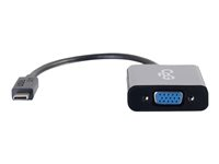 C2G USB 3.1 USB Type C to VGA Adapter - USB C to VGA Black - Ulkoinen videoadapteri - USB 3.1 - D-Sub - musta 88843