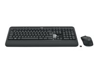 Logitech MK540 Advanced - Näppäimistö- ja hiiri -pakkaus - langaton - 2.4 GHz - Pohjoismaat 920-008683