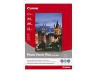 Canon Photo Paper Plus SG-201 - Puolikiiltävä satiini - 101.6 x 152.4 mm - 260 g/m² - 50 arkki (arkit) valokuvapaperi malleihin PIXMA iP3680, iP4850, MG8250, MP198, MP228, MP245, MP252, MP258, MP476, TS7450; S450 1686B015