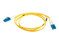 C2G LC-LC 9/125 OS1 Duplex Singlemode PVC Fiber Optic Cable (LSZH) - Kytkentäkaapeli - LC single-mode (uros) to LC single-mode (uros) - 20 m - kuituoptinen - kaksipuolinen (duplex) - 9 / 125 micron - OS1 - ei sisällä halogeenia - keltainen 85611