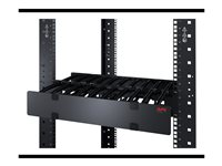 APC Horizontal Cable Manager Single-Sided with Cover - Telineen kaapelihallintapakkaus - musta - 2U - 19" malleihin Smart-UPS X 3000VA Short Depth Tower/Rack LCD AR8600A