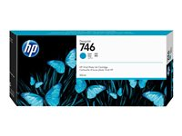 HP 746 - 300 ml - sinivihreä - alkuperäinen - DesignJet - mustepatruuna malleihin DesignJet Z6, Z6dr, Z9+, Z9+dr P2V80A