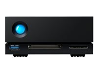 LaCie 1big Dock STHS16000800 - Kiintolevyasemaryhmä - 16 Tt - 1 telineet (SATA-600) - HDD 16 Tt x 1 - USB 3.1, Thunderbolt 3 (ulkoinen) - sekä 5 vuoden tietojen palautuksen huoltosuunnitelma STHS16000800