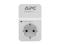 APC SurgeArrest Essential - Ylijännitesuoja - Vaihtovirta 230 V - lähtöliittimet: 1 - Saksa - valkoinen PM1W-GR