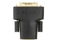Belkin HDMI to DVI Adapter - Näyttösovitin - yksinkertainen yhteys - HDMI naaras to DVI-D uros - siipiruuvit F3Y038BT