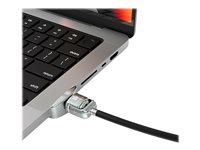 Compulocks Ledge Lock Adapter for MacBook Pro 14" M1, M2 & M3 - Turvalohkon liitäntäsovitin - sekä avainlukko malleihin Apple MacBook Pro 14.2 in (M1, M2, M3) MBPR14LDG01KL