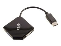 C2G DisplayPort to HDMI, VGA, DVI Adapter Converter - M/F - Videomuunnin - DVI, HDMI, VGA - DVI, HDMI, VGA - musta 54340
