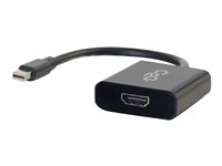 C2G Mini DisplayPort to HDMI Active Adapter Converter 4K UHD - Black - Näyttösovitin - Mini DisplayPort uros to HDMI naaras - kolminkertaisesti suojattu - musta - 4K-tuki 84307