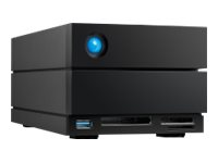 LaCie 2big Dock STLG28000400 - Kiintolevyasemaryhmä - 28 Tt - 2 telineet (SATA-600) - HDD 14 Tt x 2 - Thunderbolt 3, USB 3.2 Gen 2 (ulkoinen) - sekä 5 vuoden tietojen palautuksen huoltosuunnitelma STLG28000400