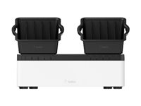Belkin Store and Charge Go with portable trays - Latausasema - 120 watti(a) - lähtöliittimet: 10 B2B160VF
