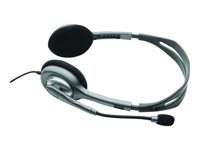 Logitech Stereo Headset H110 - Kuulokkeet + mikrofoni - korvien päällä - langallinen 981-000271